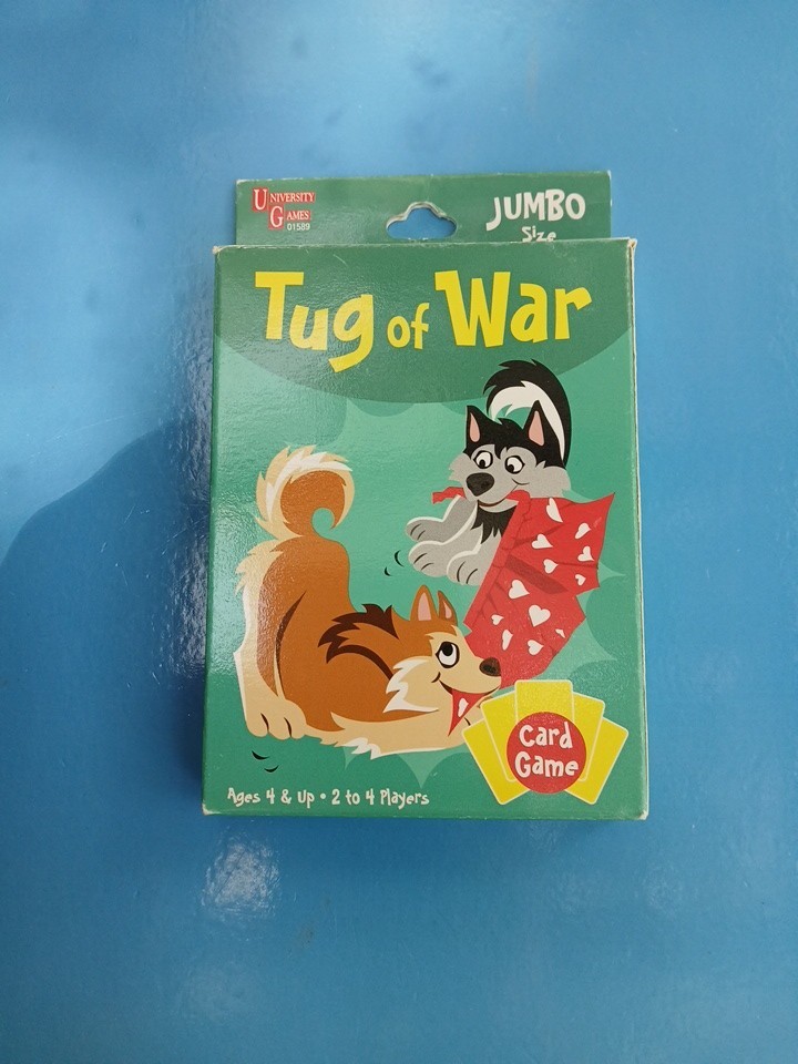 Tug of War 2018 Card Game University Games Kids Beginner Game Dog Art Cards