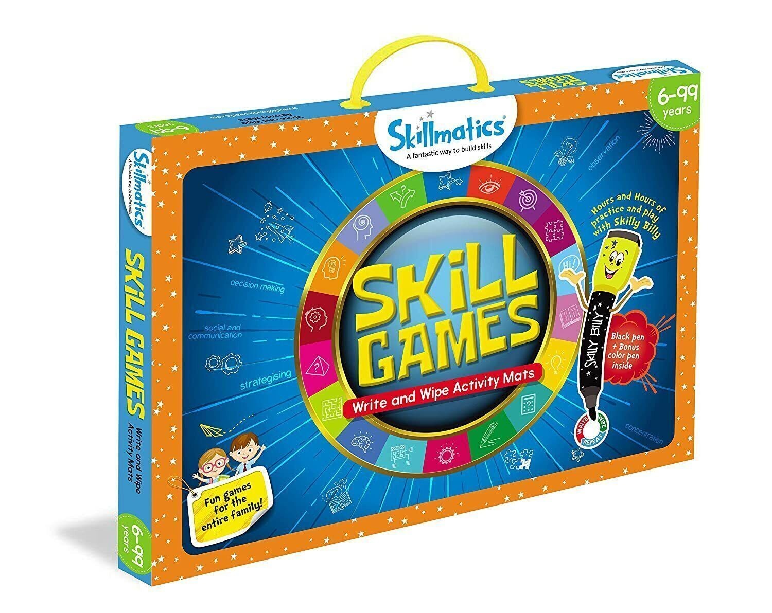 Educational Game Skill Games Reusable Activity Mats with 2 Marker Pen