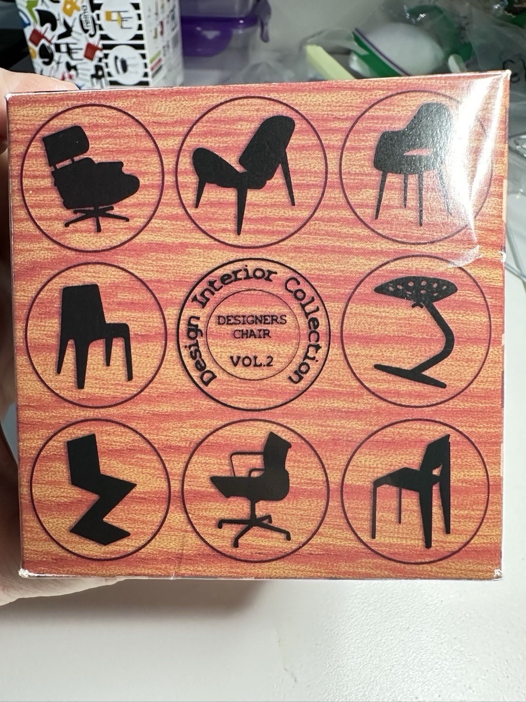 Reina 1/12 Designers Chair Design Interior Collection Vol. 2 no. 1 Orange chair