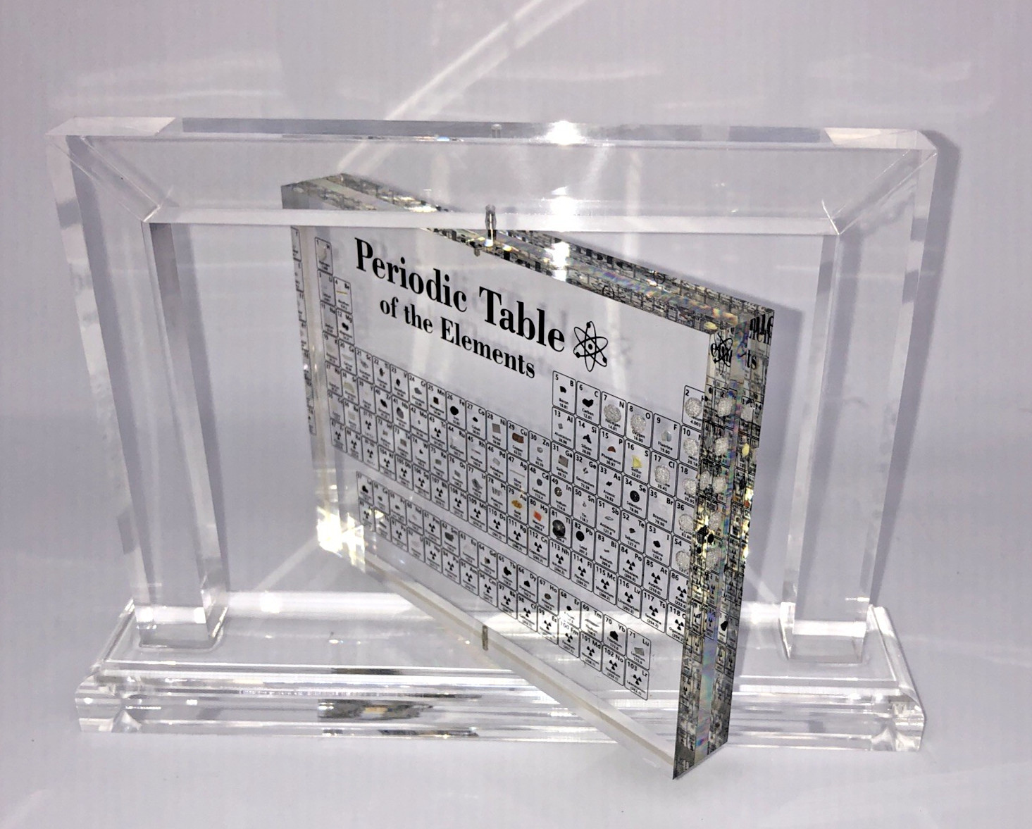 Periodic Table of Elements – Real Embedded Elements – Acrylic – Swivel Display