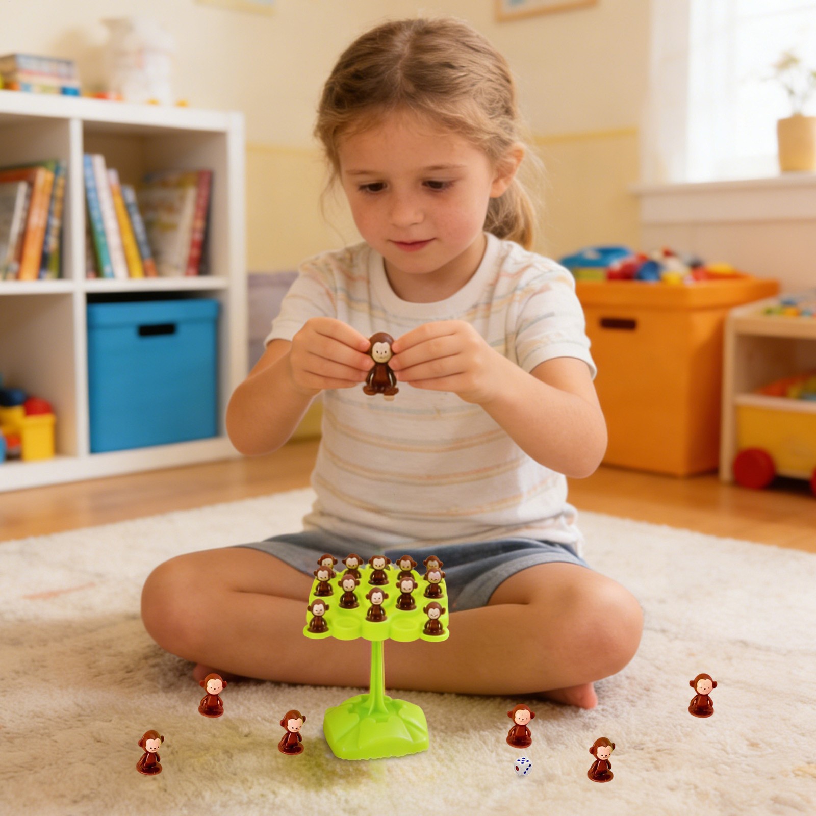 Monkey Balance Game Interactive Stacking Toys Focus Training Game For Kids