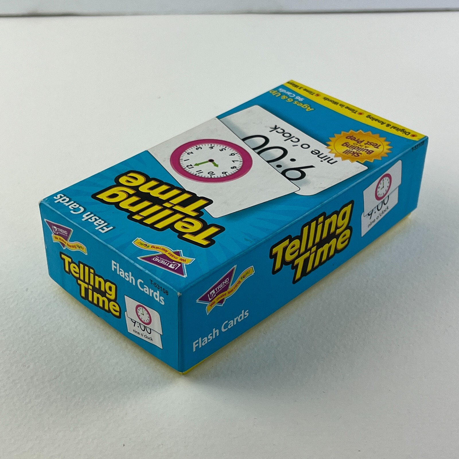 Flash Cards Home School Carson Delosa Childrens Educational Math Time Game Set