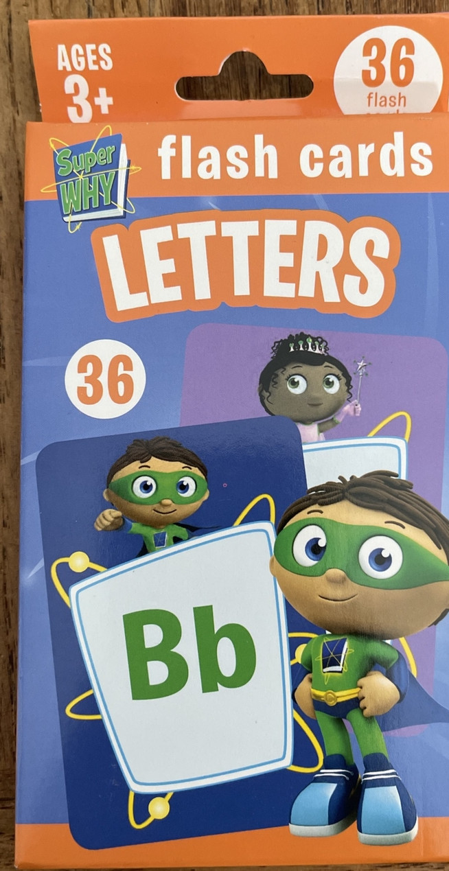 Super Why Letters Flash Cards-Brand New-SHIPS N 24 HOURS