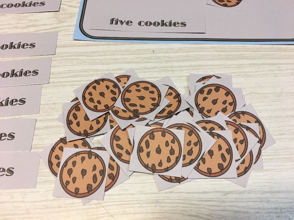 Cookie Counting – Laminated Activity Set – Teaching Supplies