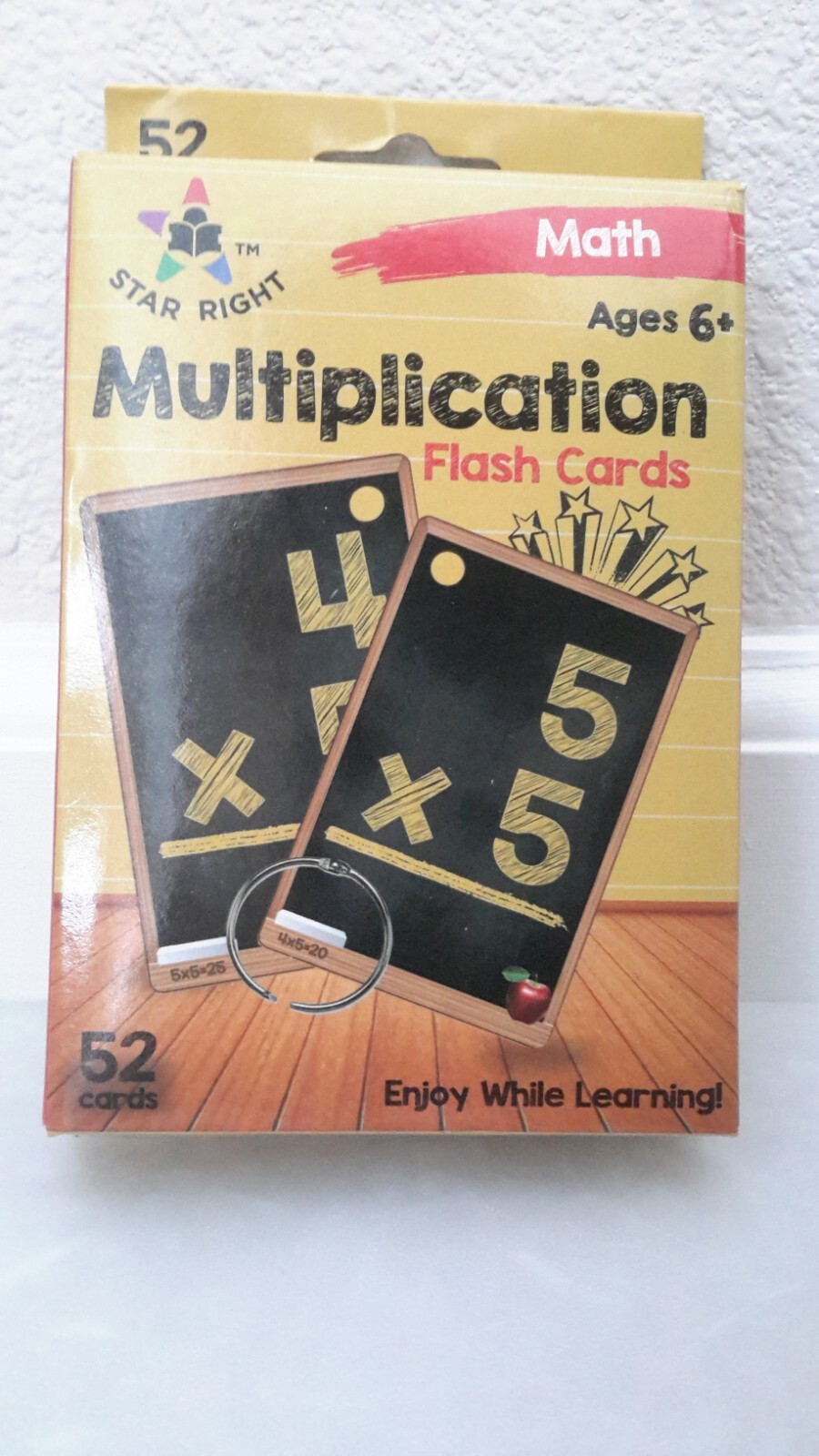Star Right #S4613 Math Multiplication Flashcards Pack 52 Cards 2016 EUC