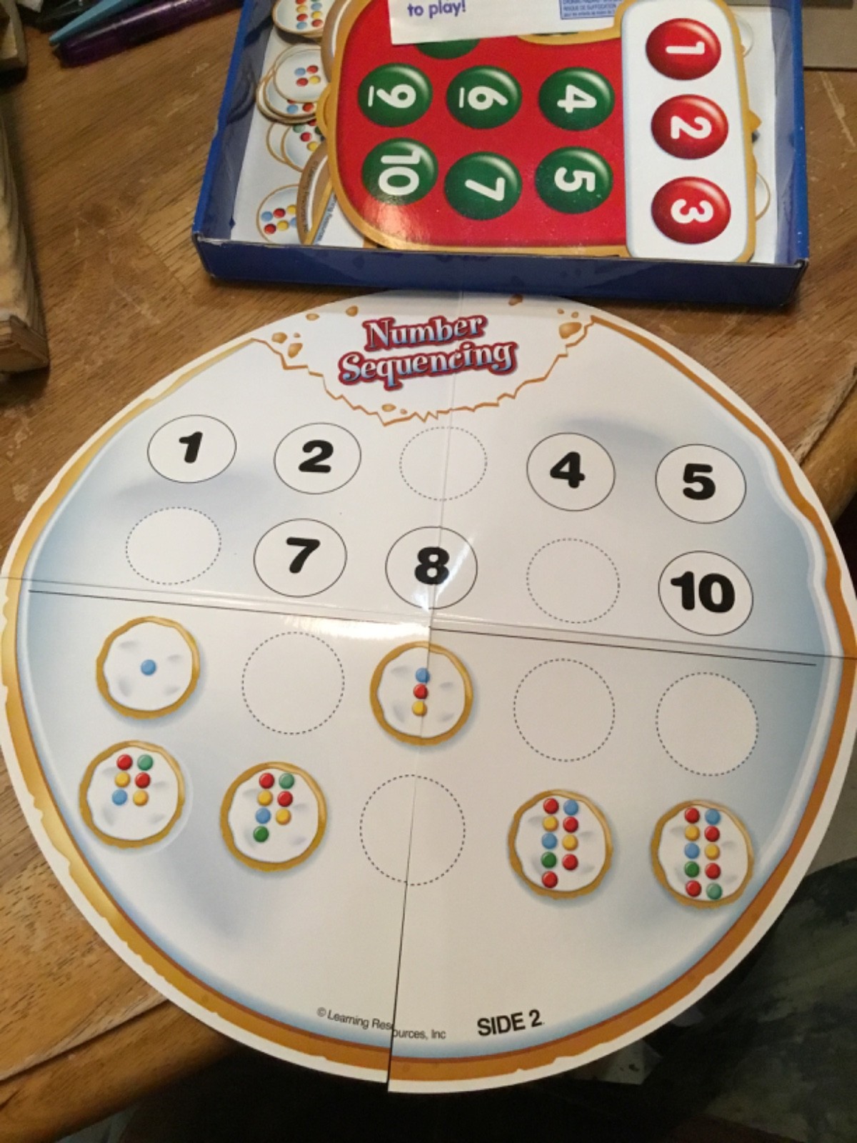 Learning Resources Counting Christmas Cookies -Missing 3 Cookies