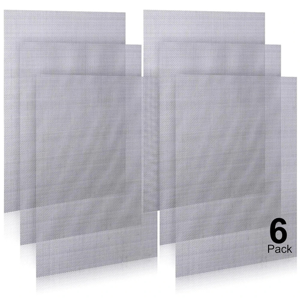 6 Pack 12×8 Inch Wire Mesh Screen, 1mm Hole 20 Mesh 304 Stainless Steel Mesh
