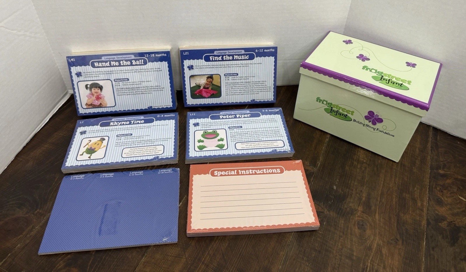 Frog Street Infant Photo Activity Cards Set 0-18 Months Home School Curriculum