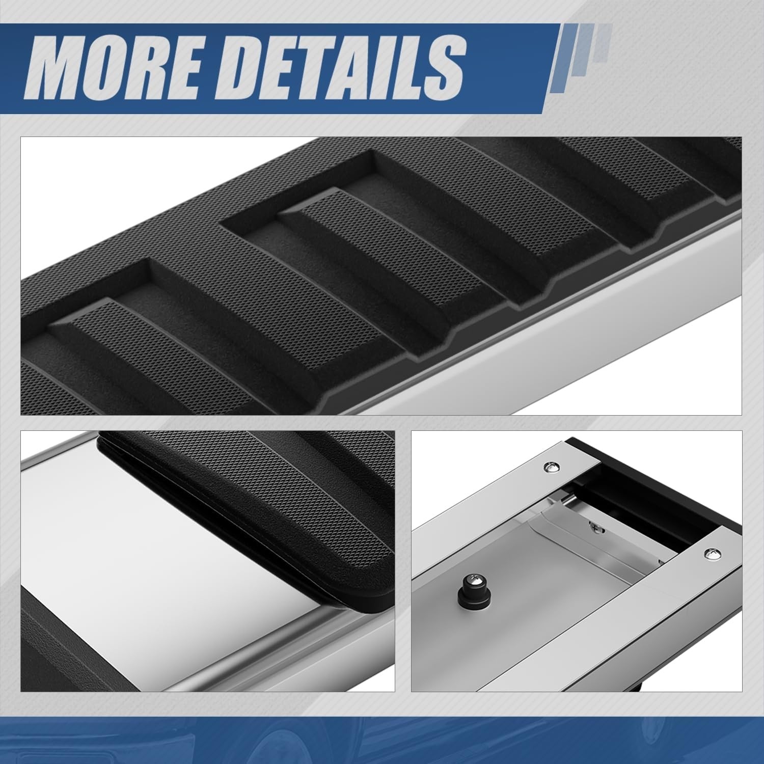 07-19 Chevy Silverado GMC Sierra Two Door Regular Cab 6.7″ Running Boards 450lbs