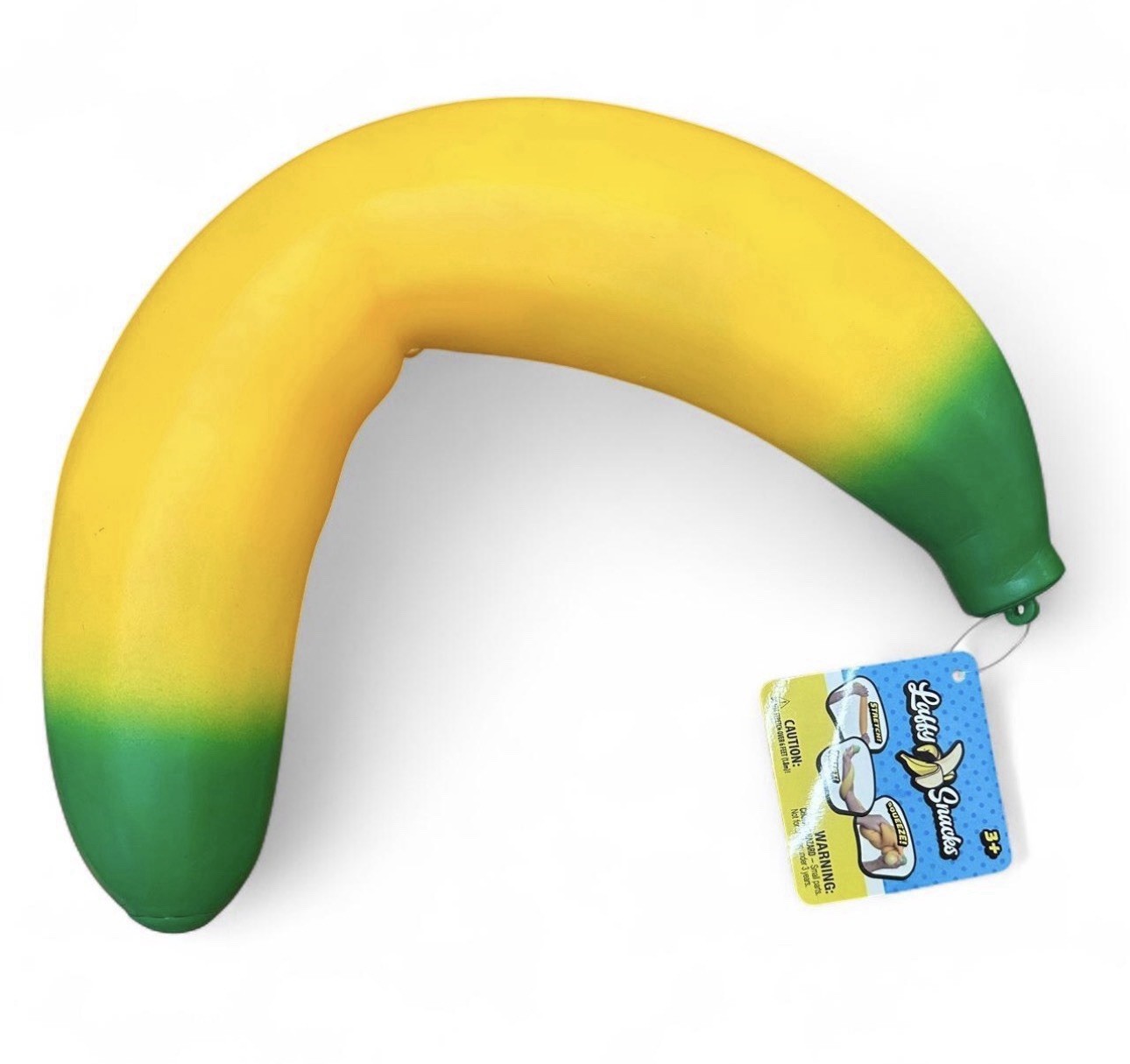 Sunny Days Squeezy Banana Yellow Squishy Toy TikTok Stress Relief Sensory Fun
