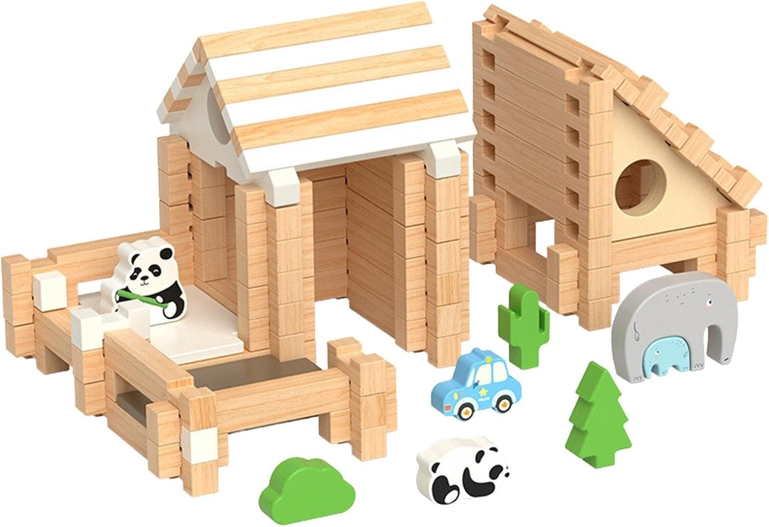 3D Puzzle Architecture Cabin Building DIY Kits Creative Building Toys Luban Lock