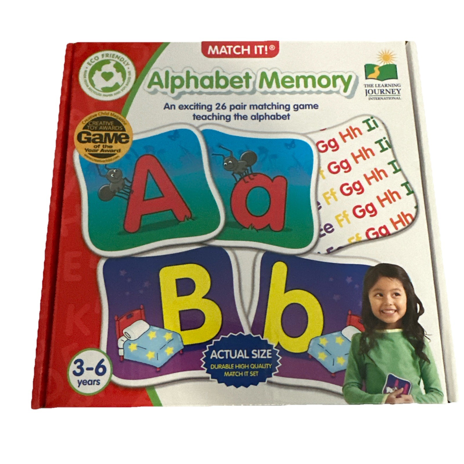 New – The Learning Journey Match It! – Alphabet Memory – Ages 3-6 | 1+ players