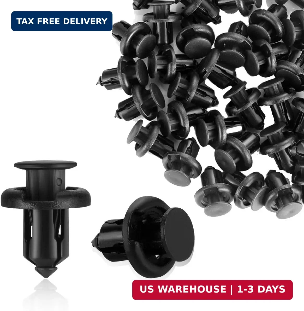 ZIMISI Front Bumper Push-Type Retainer Clips, Nylon Fenders Liner Clamp Replacem