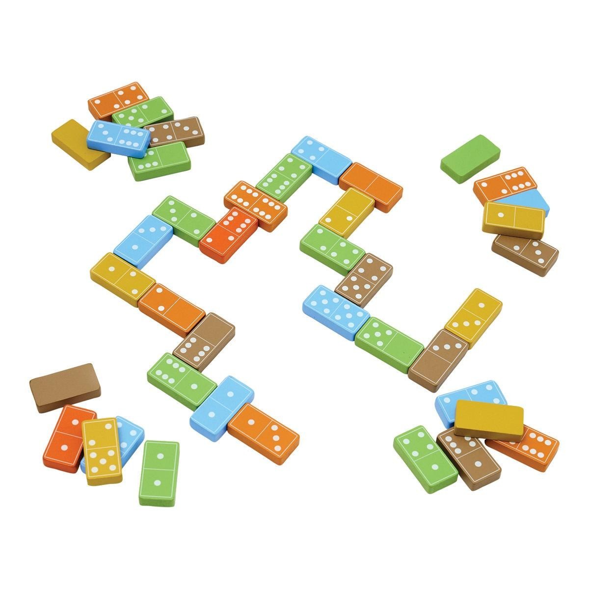 Kaplan Early Learning Wooden Dominoes – 168 Pieces