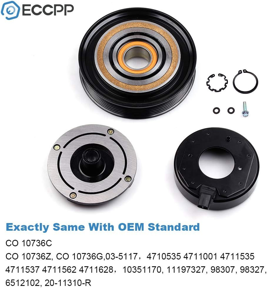 A/C Clutch 2003-2008 Fit for Honda Accord Odyssey Pilot for Acura TL MDX 3.2L 3.