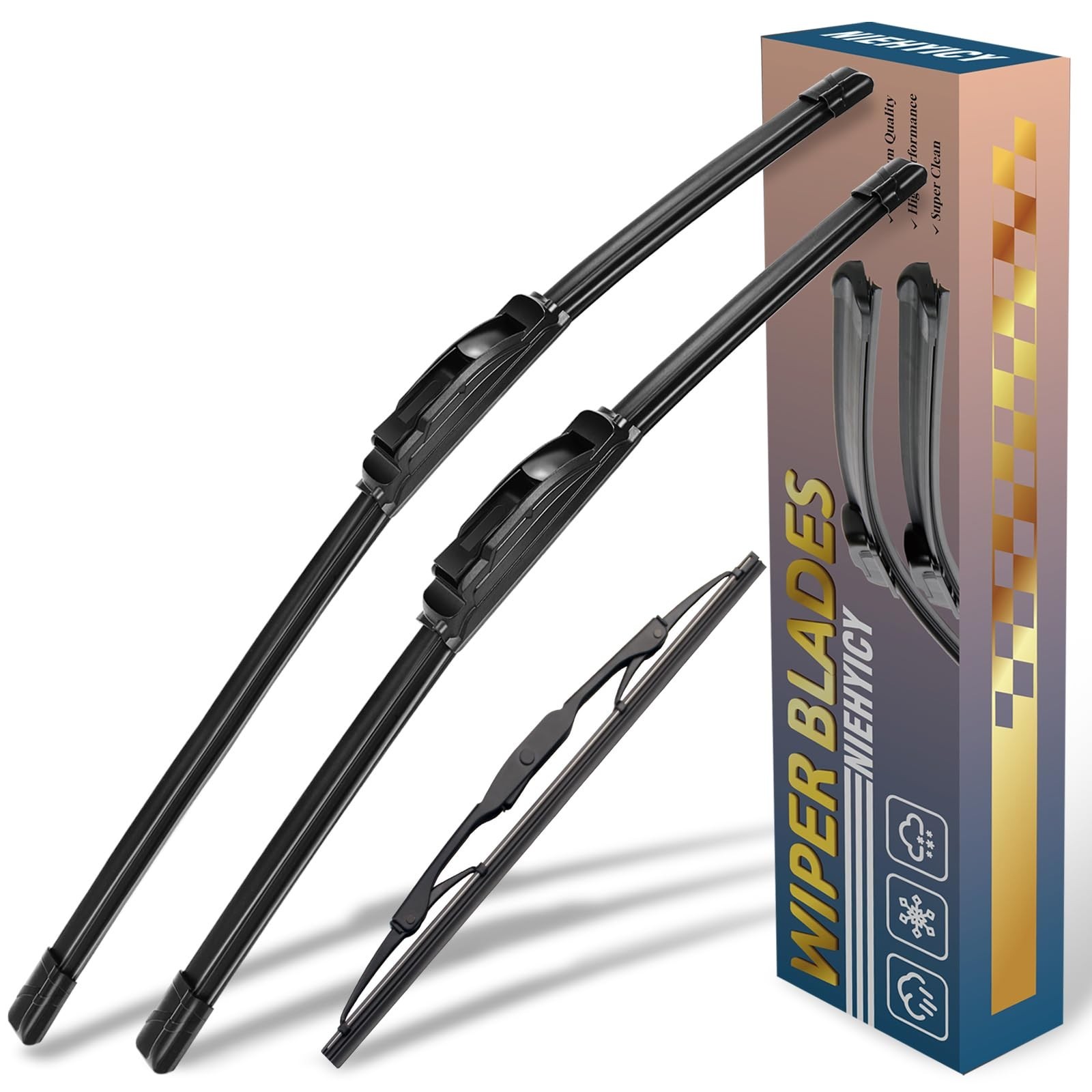 3Pcs Windshield Wiper Blades for Jeep Liberty 02-07,Mazda Tribute 01-07,Origi…