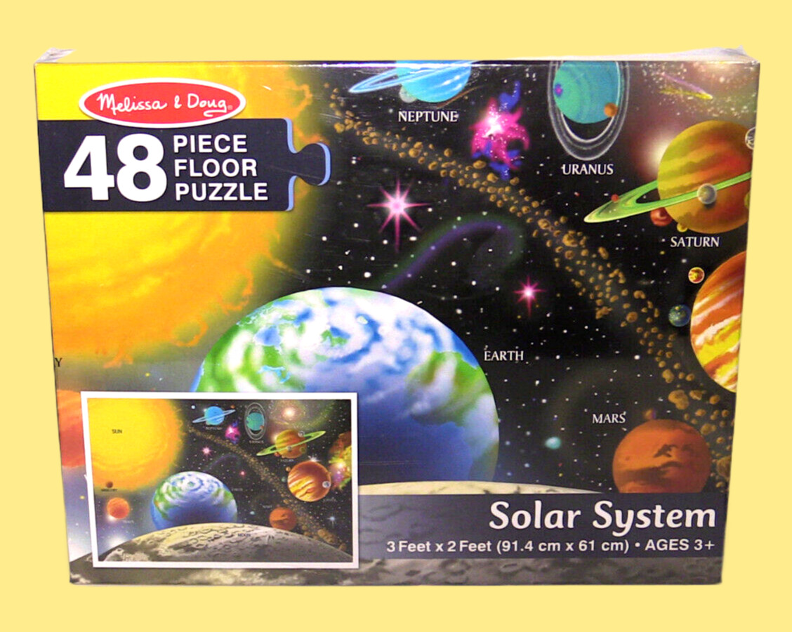 Solar System Floor Puzzle 48 Jumbo PC Melissa & Doug 2’x3’ Age 3+Toddler Puzzle
