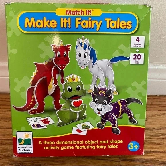 The Learning Journey Fairy Tales Puzzle Doubles-Find It! /Match it-Make it! Game