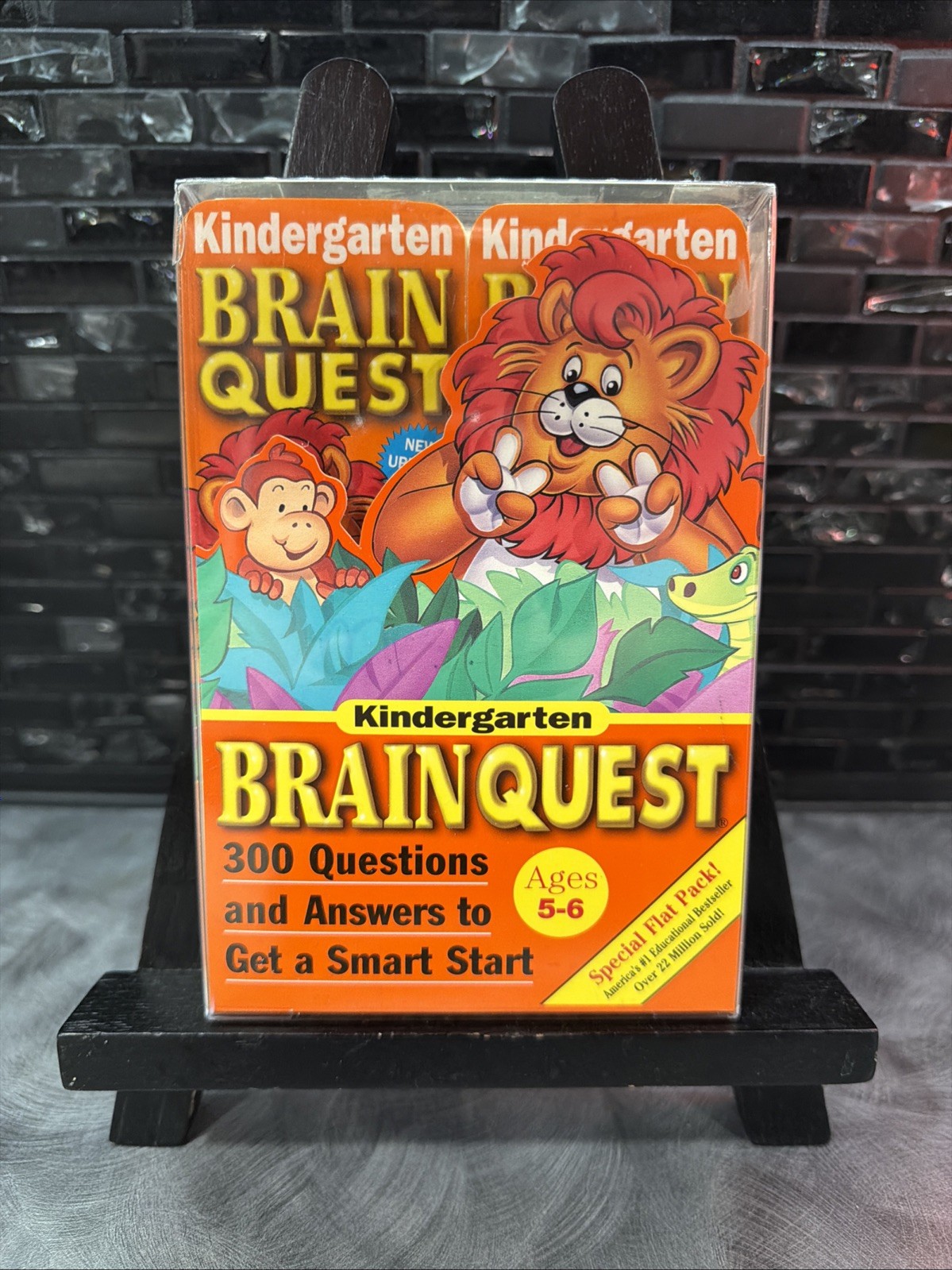 Brain Quest Kindergarten Ages 5-6 300 Q’s Rare, Special Flat Pack, Very HTF!