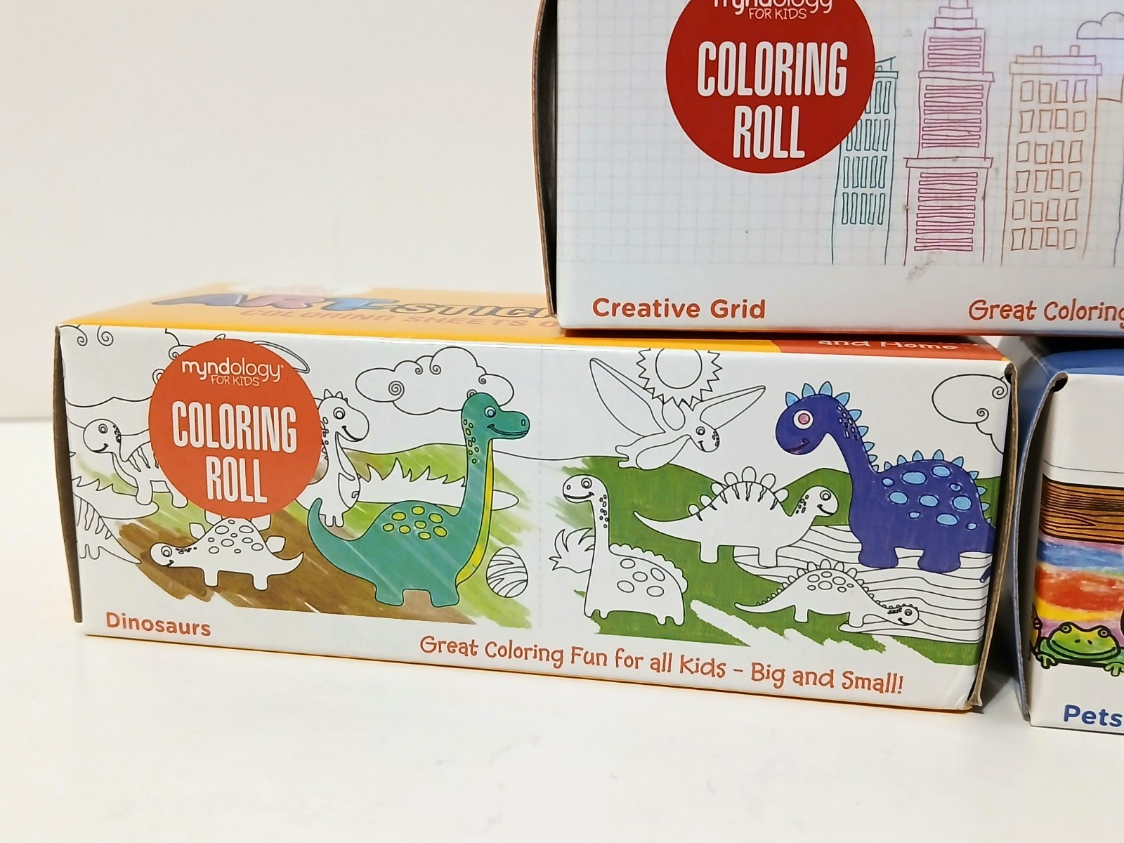 Art Stickables – Coloring Sheets on a Roll (Lot of 3 Full Adhesive) NEW For Kids