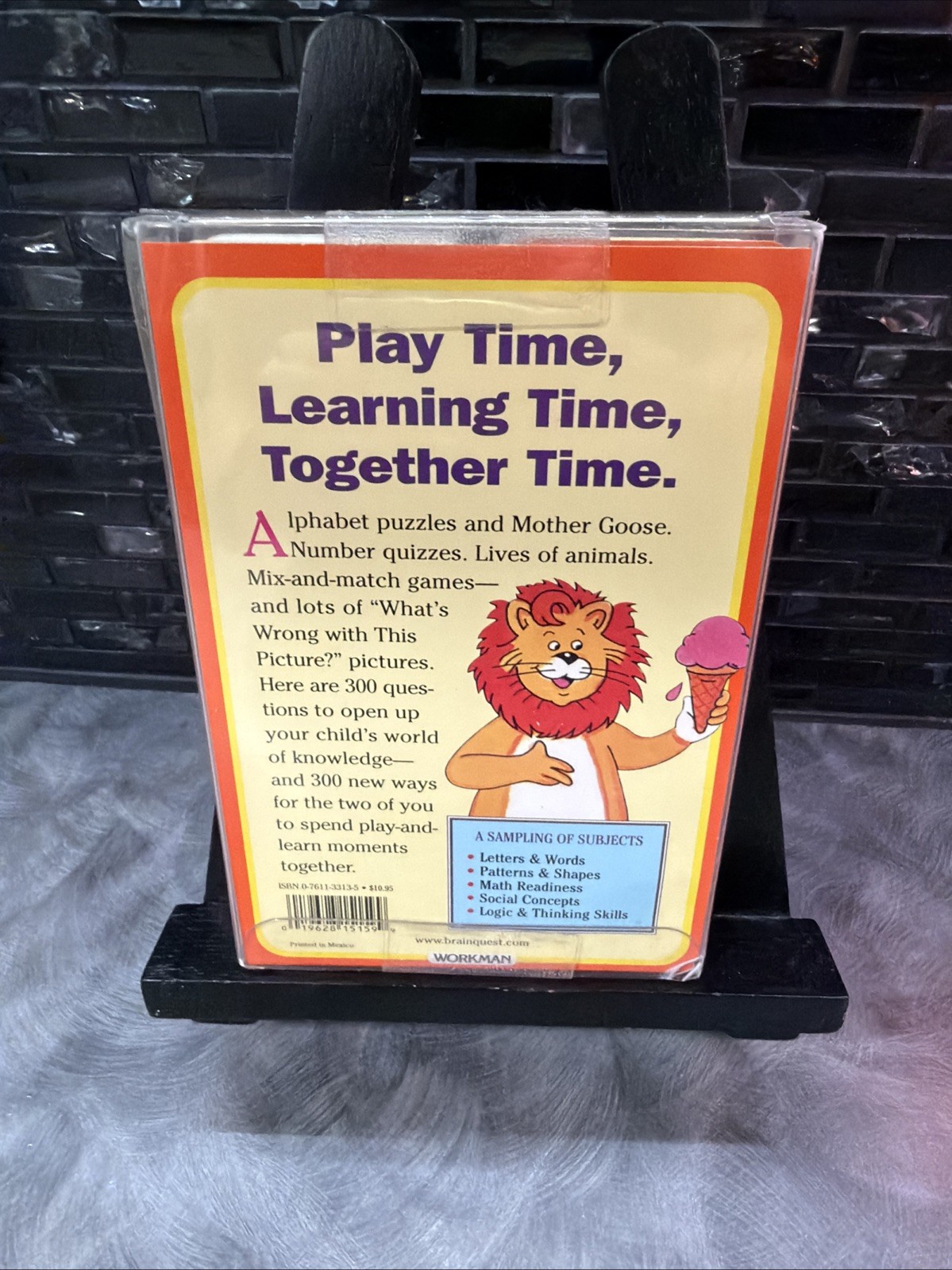 Brain Quest Kindergarten Ages 5-6 300 Q’s Rare, Special Flat Pack, Very HTF!
