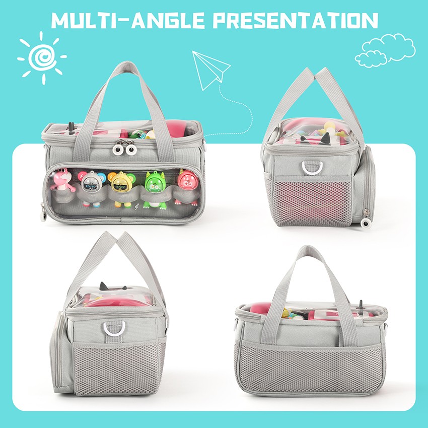 Transparent Lid Storage Bag Carrying Case Organizer Pouch For TONIEBOX Starter