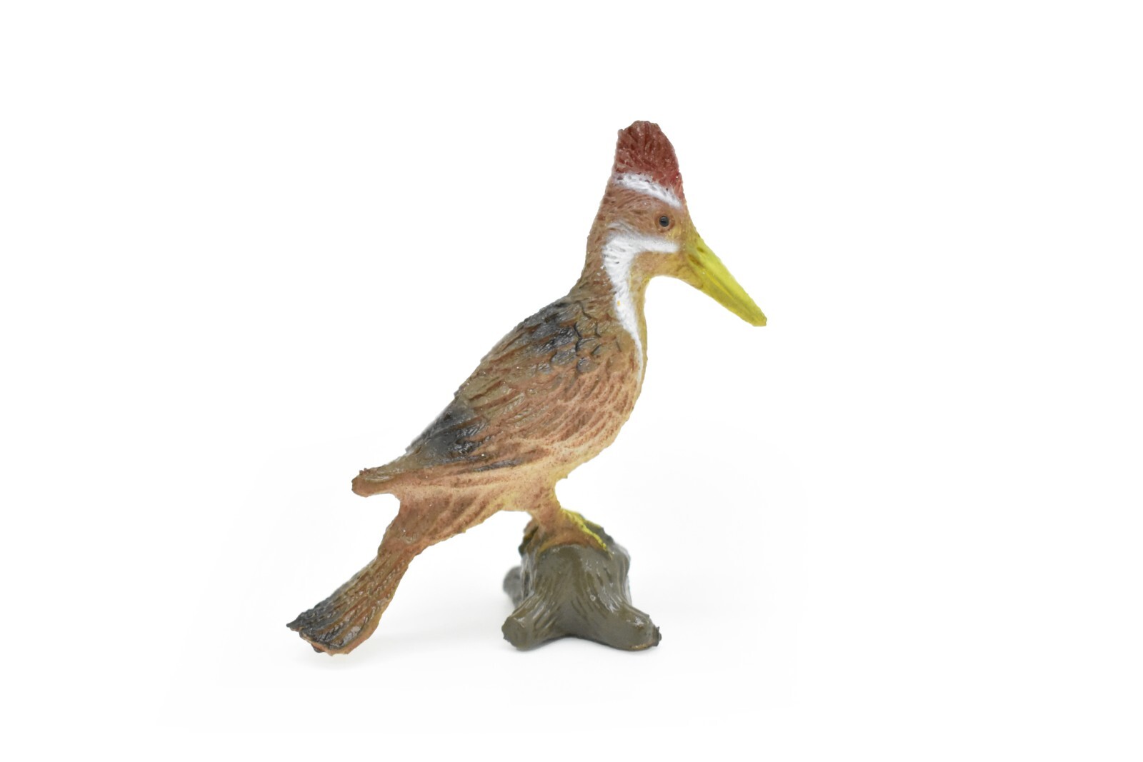 Woodpecker, Pileated, Realistic Plastic Model Bird, Hand Painted Toy 2 1/2″
