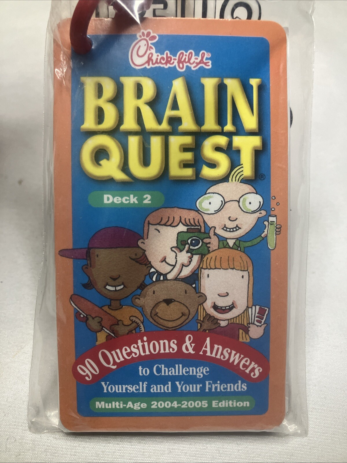 New Chick-fil-A Kids Brain Quest Deck 2 Sealed Kids Meal Prize 2004