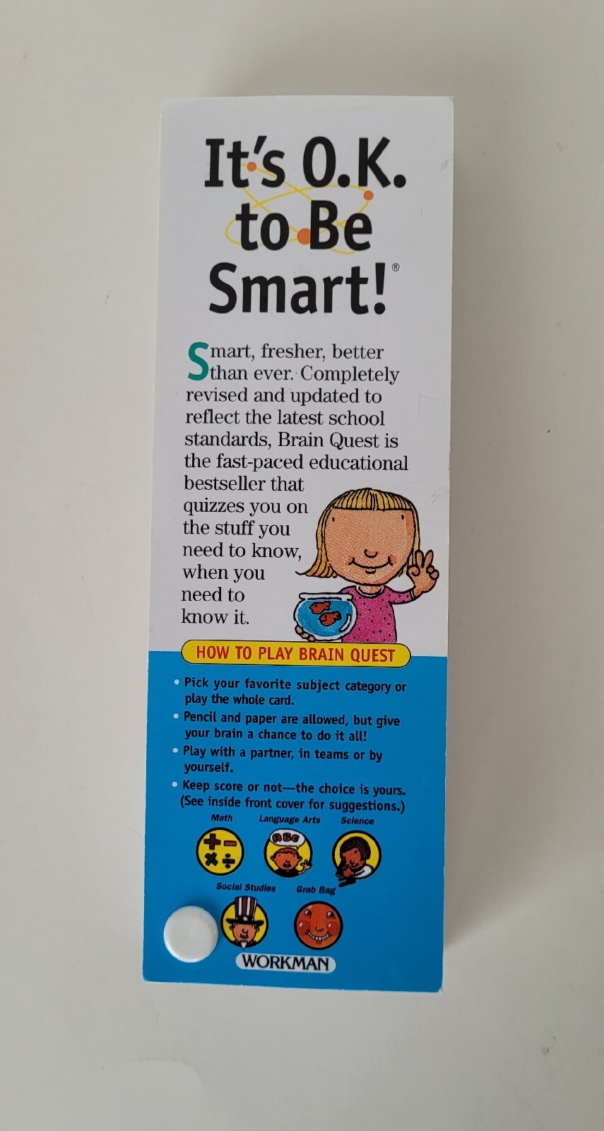 Brain Quest Q&A Cards Grade 2 (Deck 2 only) Revised 3rd Edition Ages 7-8