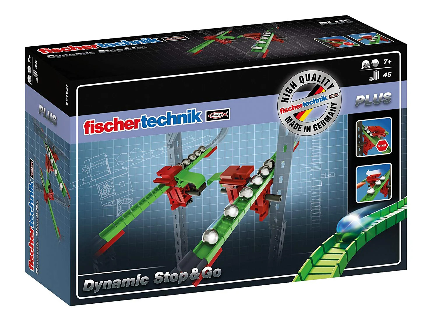 fischertechnik Dynamic Plus Stop & Go Marble Run Construction Accessory