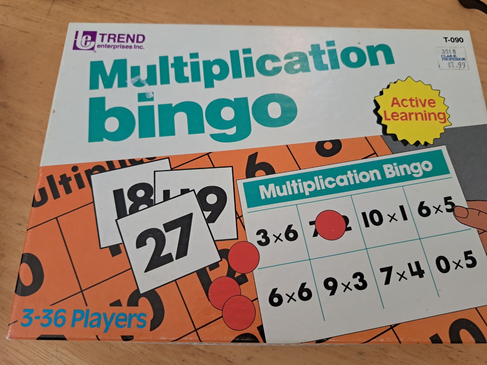 LOT Of 3 Educational Bingo Games, USA, Punctuation, Multiplication homeschool