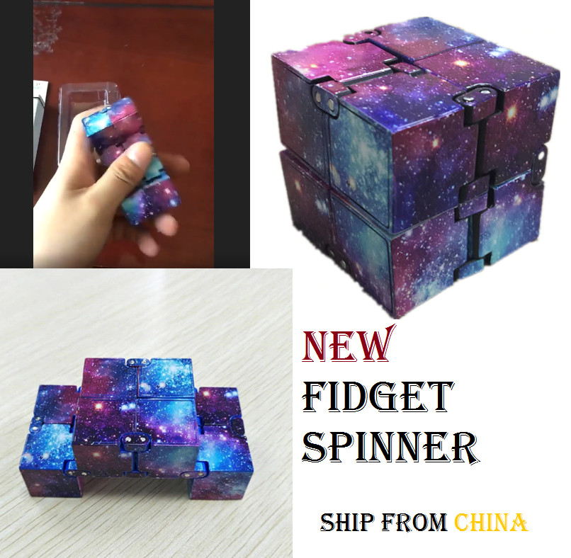 LED FIDGET Spinner Infinity Cube SPACE Toy PEN Anxiety Anti-Stress Relief Magic