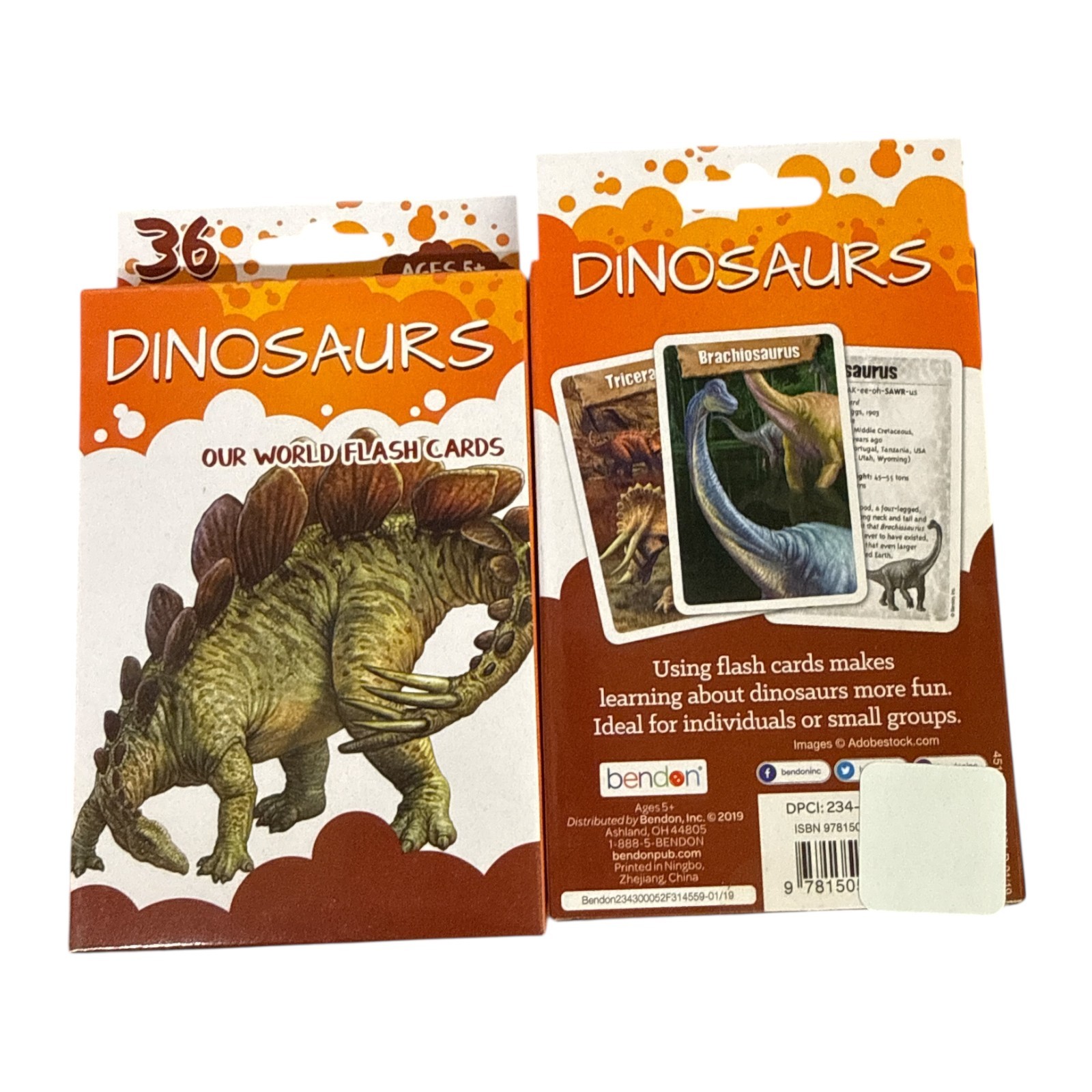 Dinosaurs Our World Flash Cards – 36 Educational Learning Cards for Kids