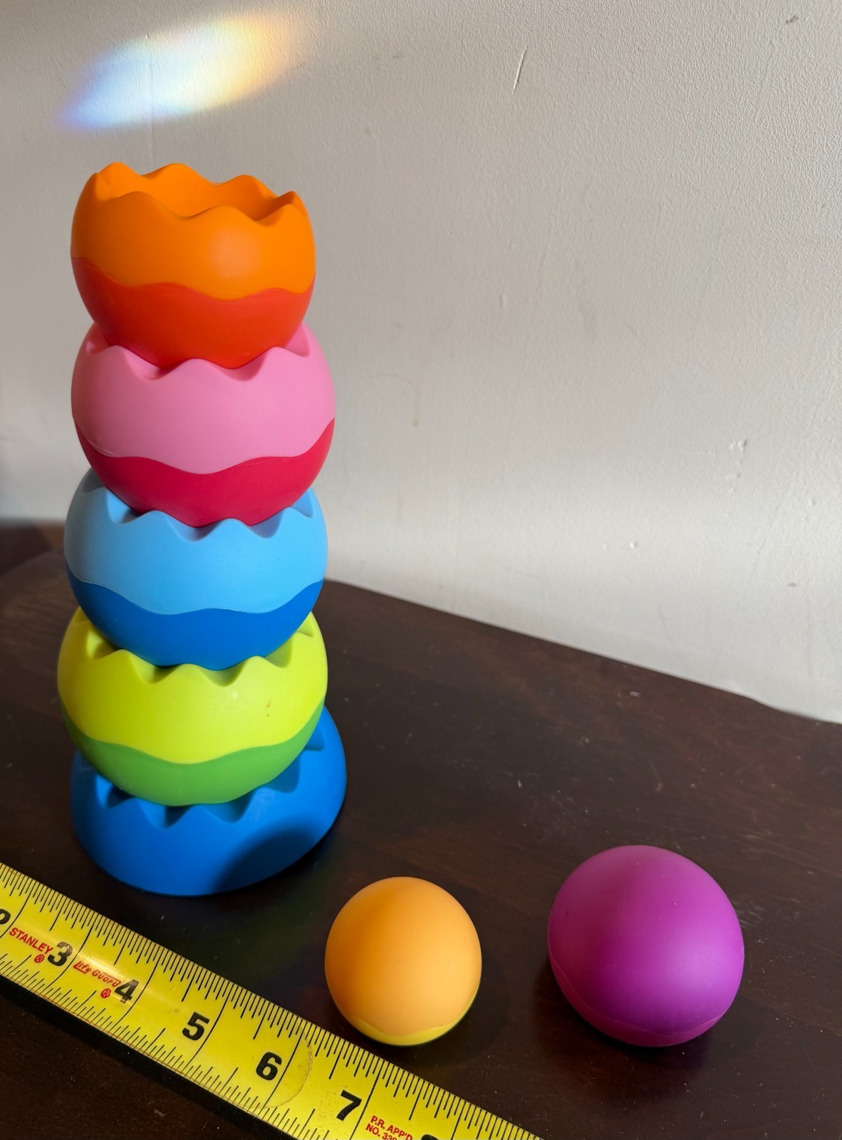 Fat Brain Tobbles Balancing Stacking Tower Toy for 6 months and up