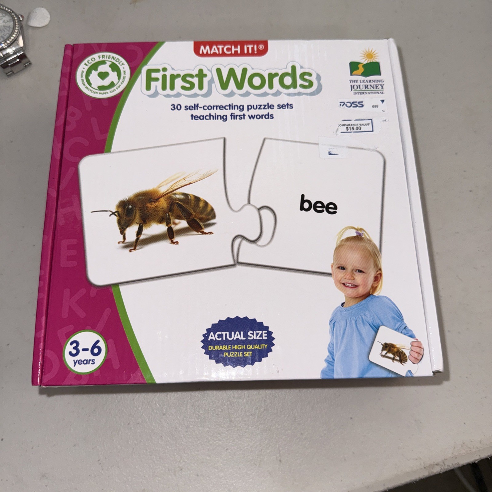 New – The Learning Journey Match It! – First Words – Ages 3-6 | 1+ players