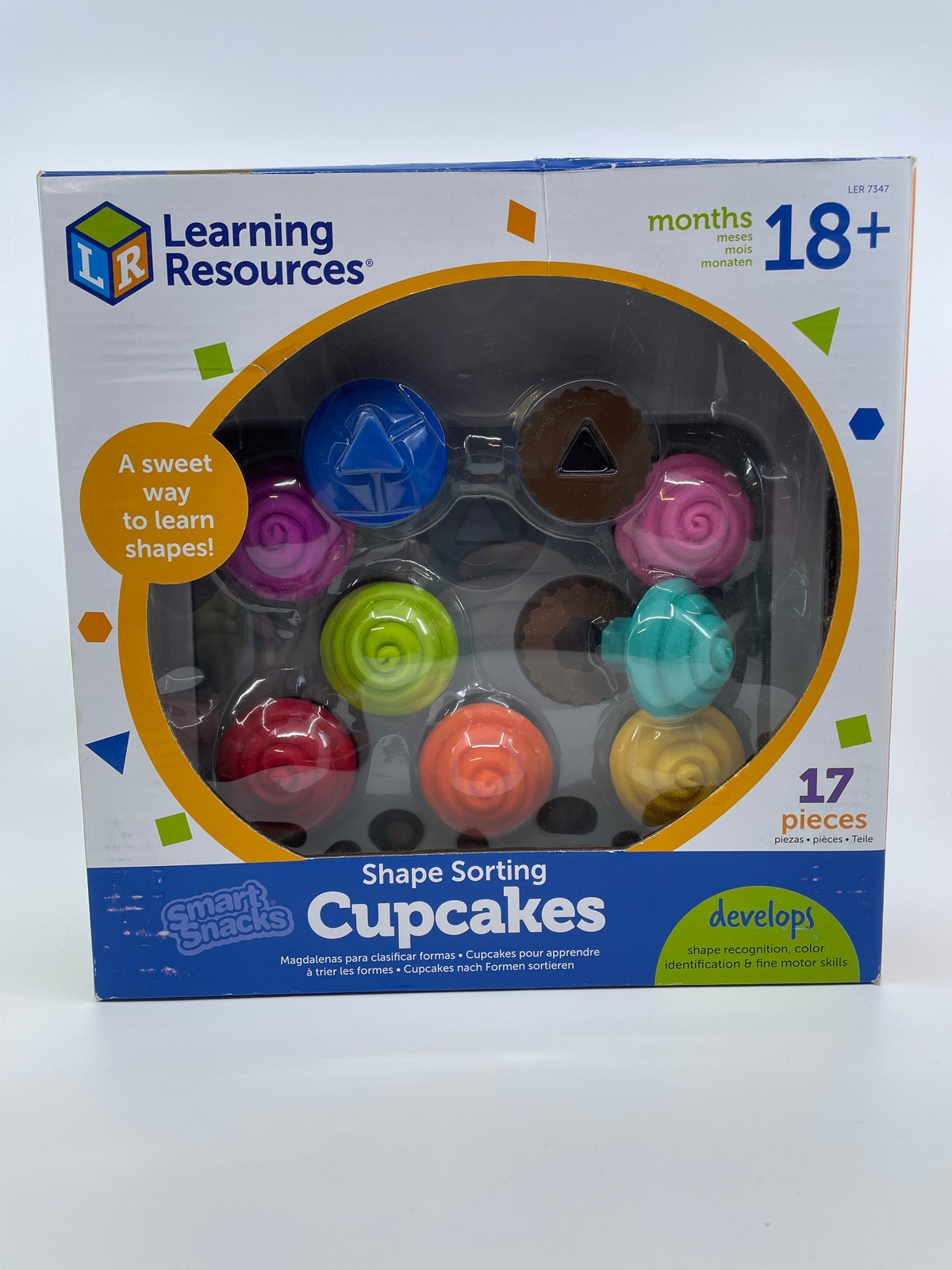 Learning Resources Smart Snacks Shape Sorting Cupcakes Fine Motor Toy