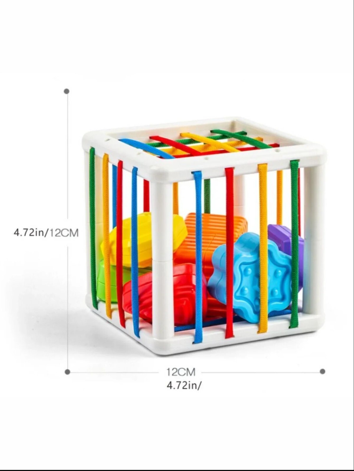 Motor skills shape sorter cube toy for kids’ educational fun.