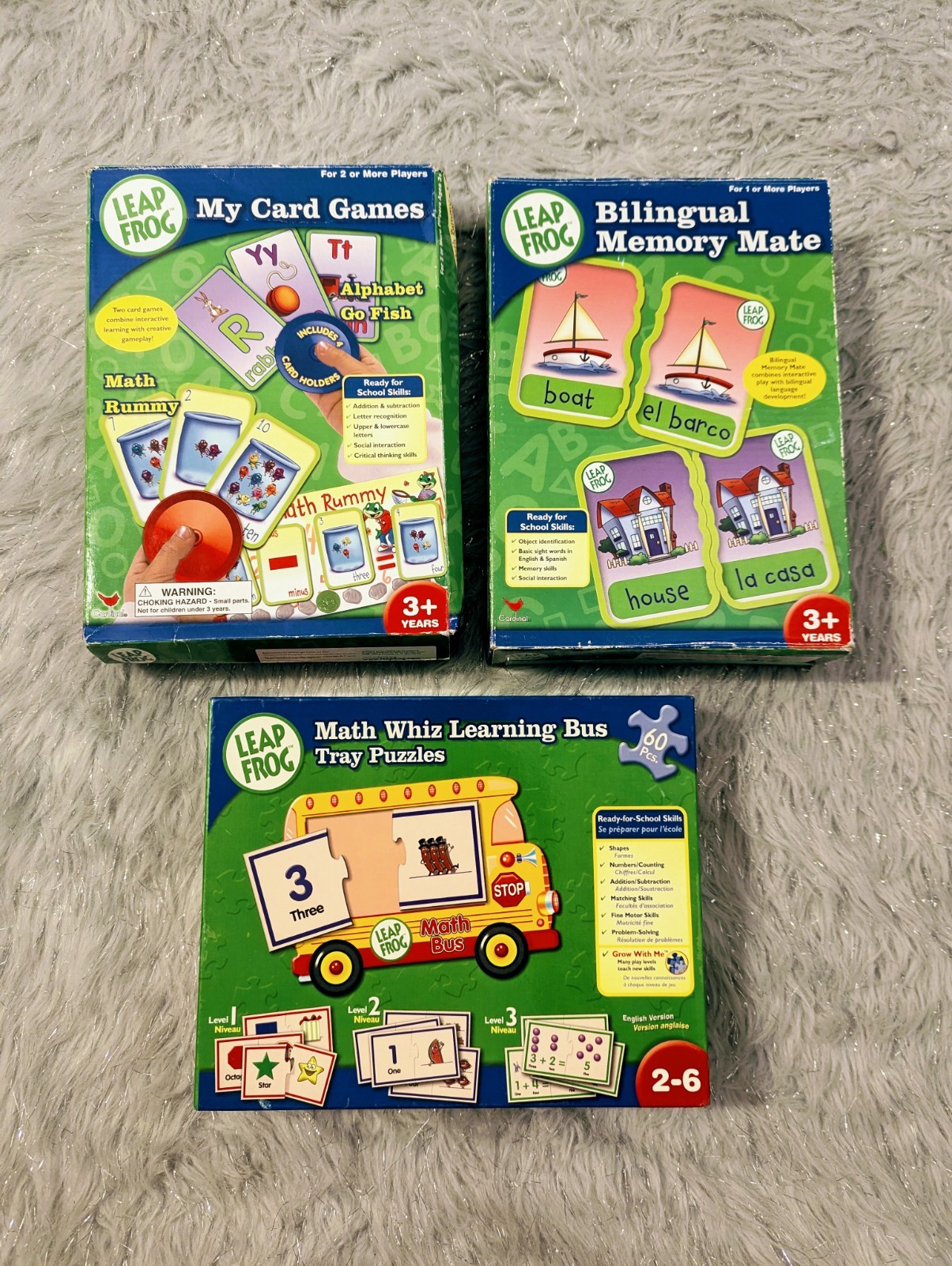 Leapfrog (2006) Learning Games For Homeschool or Classroom Ages 3-6