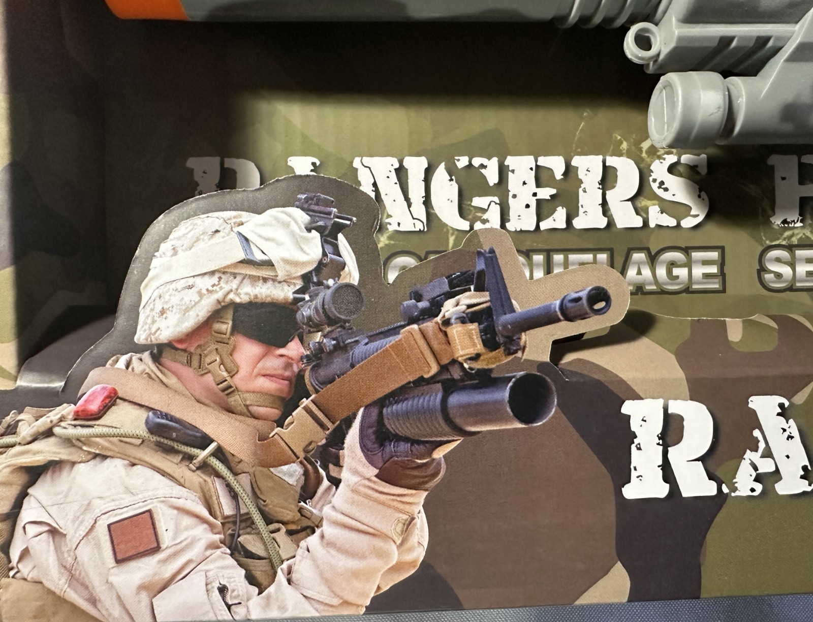 Rangers Force Camouflage Series toy gun Mozlly Light Up Military Combat Force