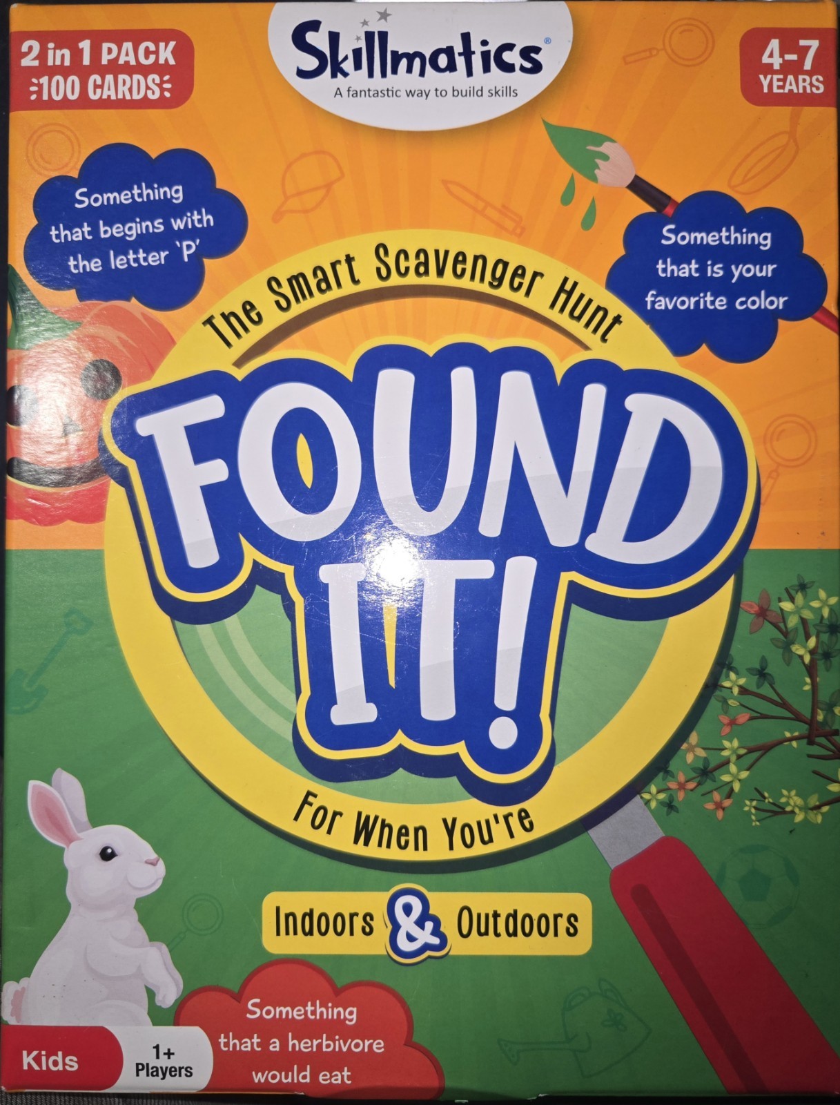 SKILLMATICS FOUND IT “SCAVENGER HUNT” FOR INDOORS And OUTDOOR FUN Card Game
