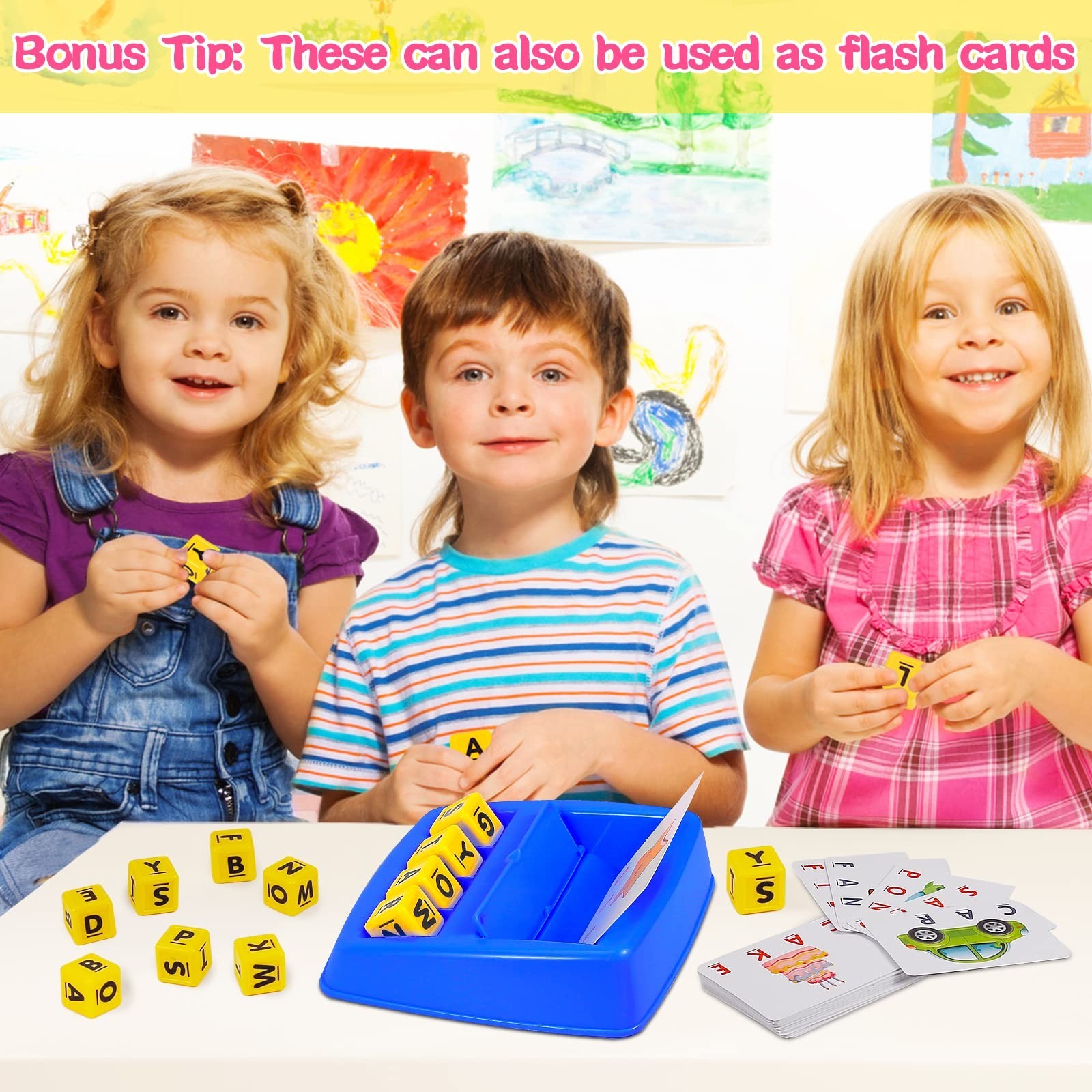 Educational Matching Letter Game – Spelling & Memory Toy for Kids 3-8 Years