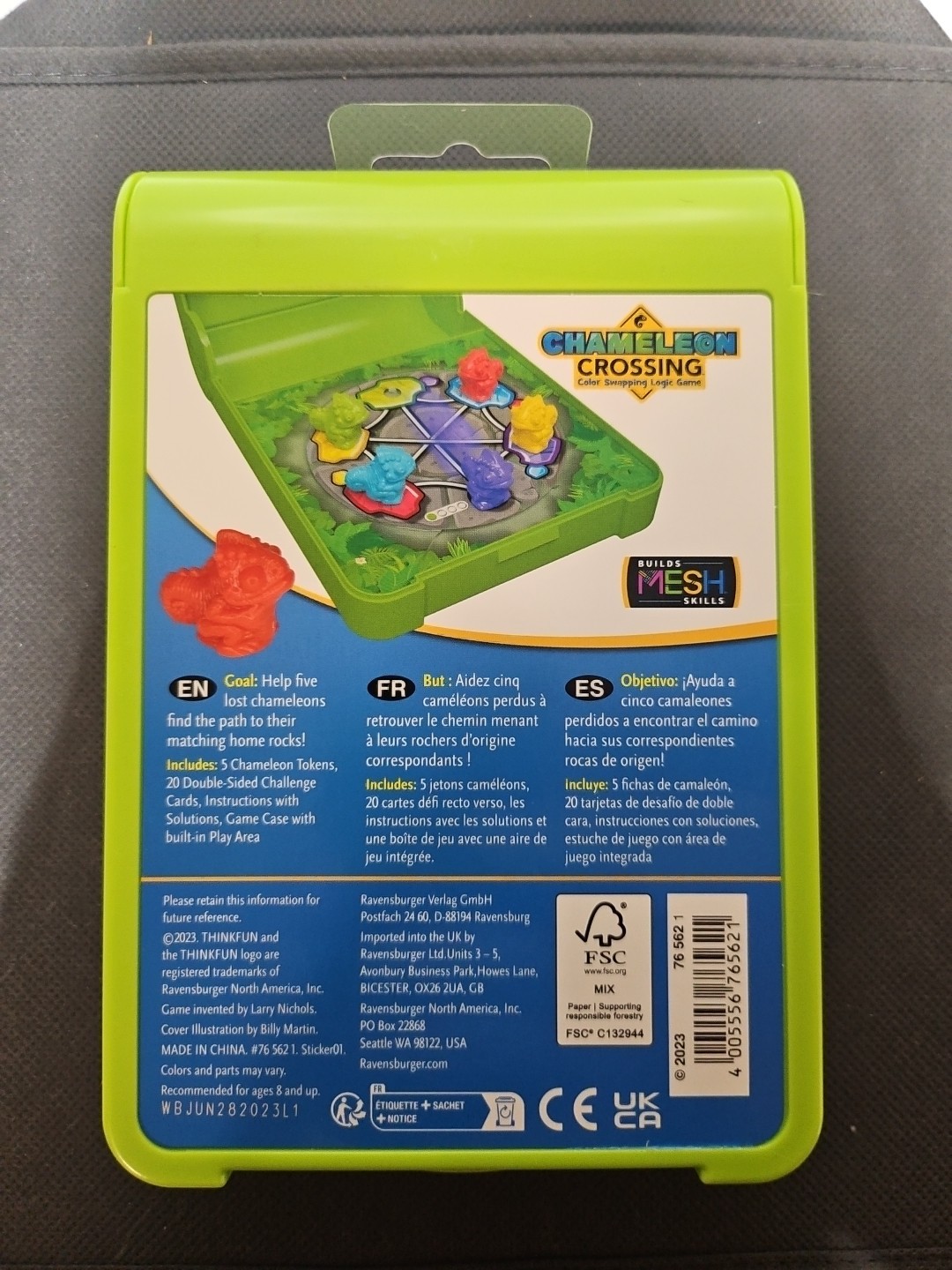Flip N’ Play: Chameleon Crossing Travel Game for Road Trips, Plane Ride…