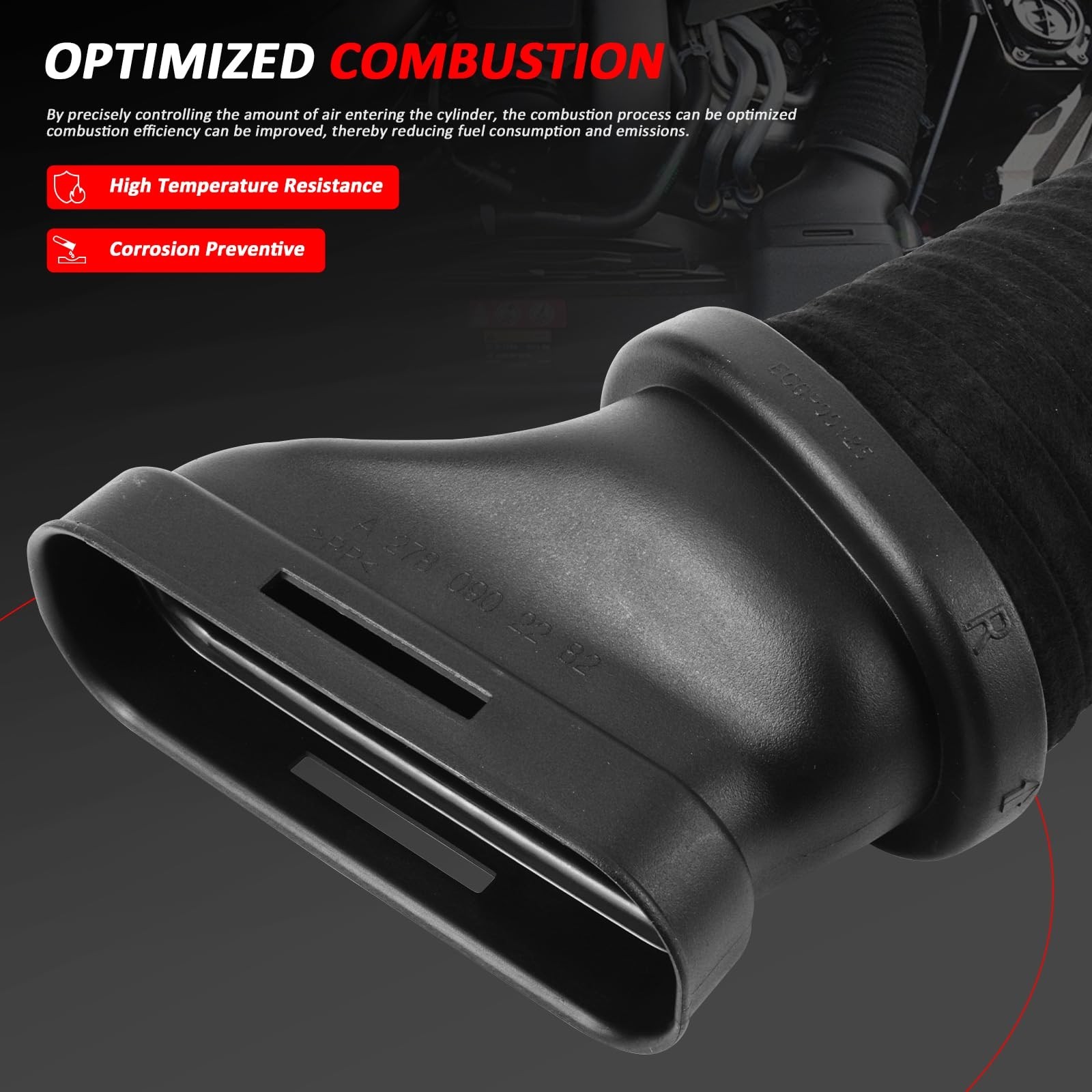 2780902382,2780902282 Intake pipe L/R suitable for Mercedes-Benz SL63 AMG SL5…