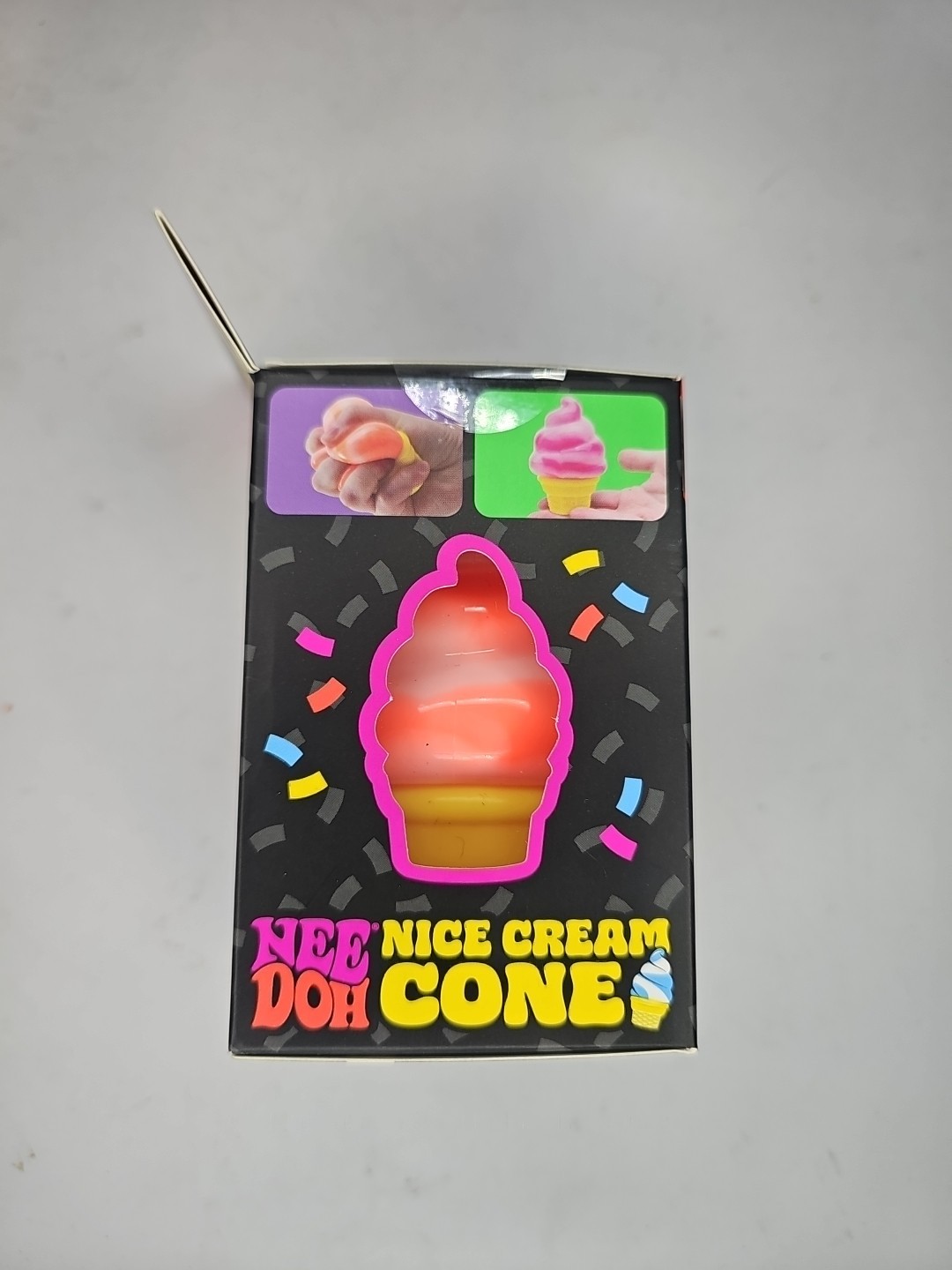 Schylling NeeDoh Nice Ice Cream Cone Squishy Orange Viral TikTok