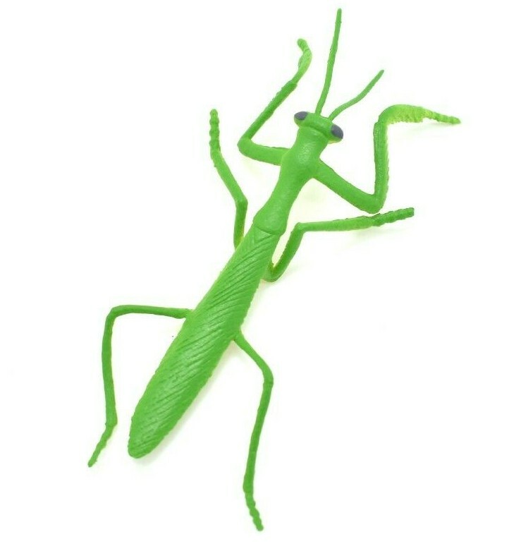Praying Mantis, Rubber Insect, Toy, Realistic Figure, Model, Kids Gift 4″ F1053