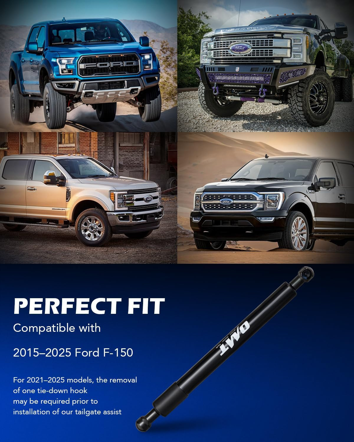 Compatible with 15-25 F150 Tailgate Assist Accessories, Truck Tail Gate Lift Ass
