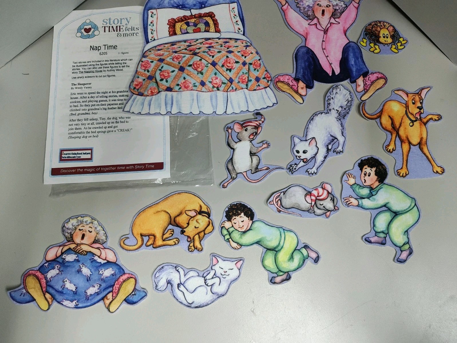 Story Time Felts & More Nap Time (Napping House) Story Teller Board