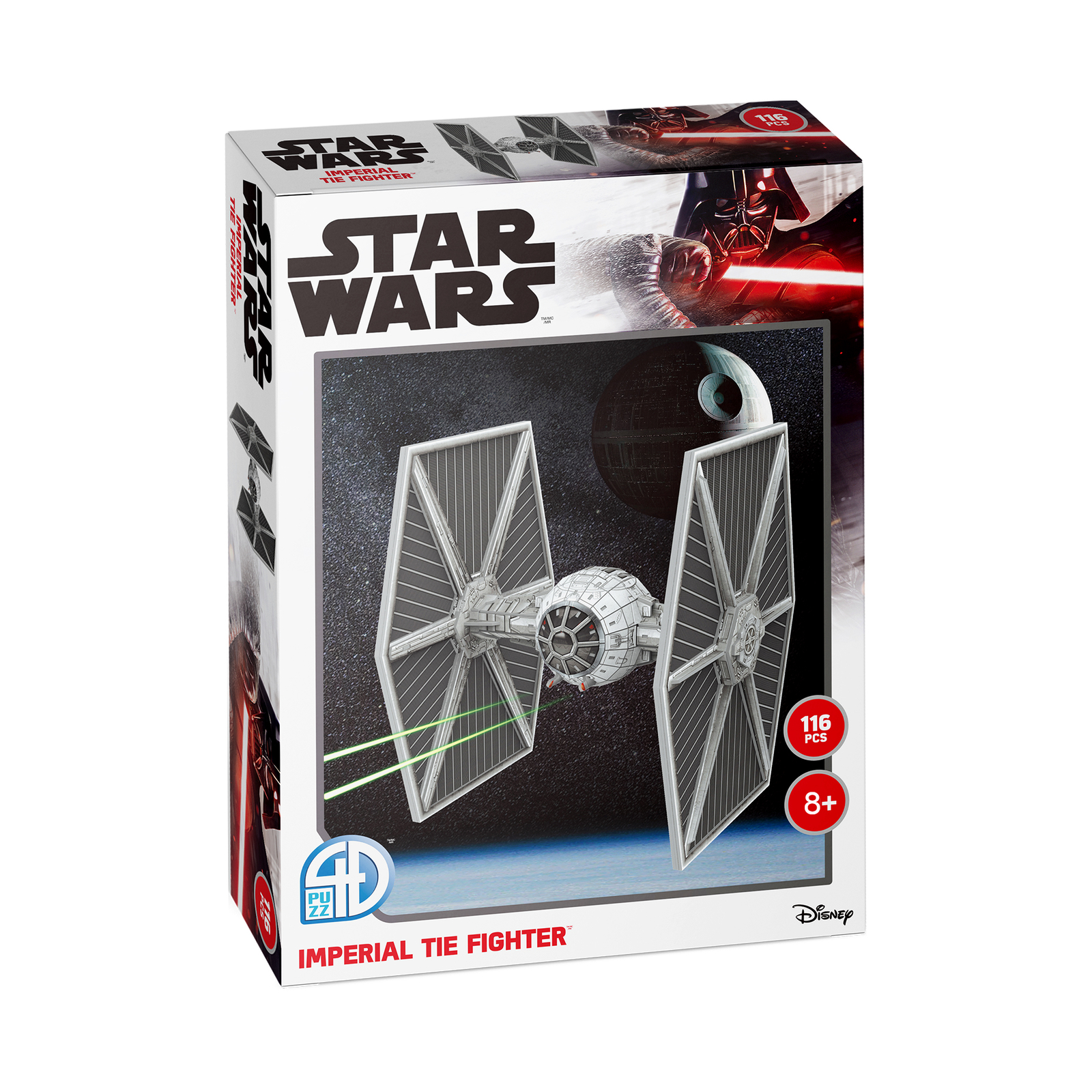 New – 4D Cityscape Star Wars – Imperial TIE Fighter Paper Model Kit: 116 Pcs