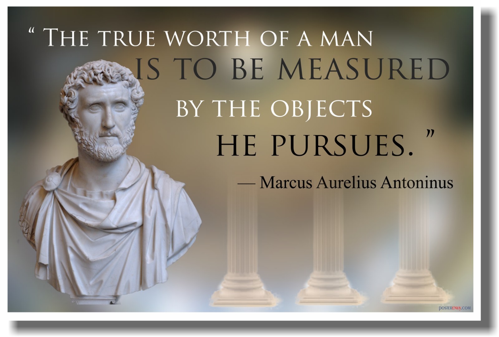 The True Worth of A Man – Marcus Aurelius – NEW Famous Roman Emperor Poster