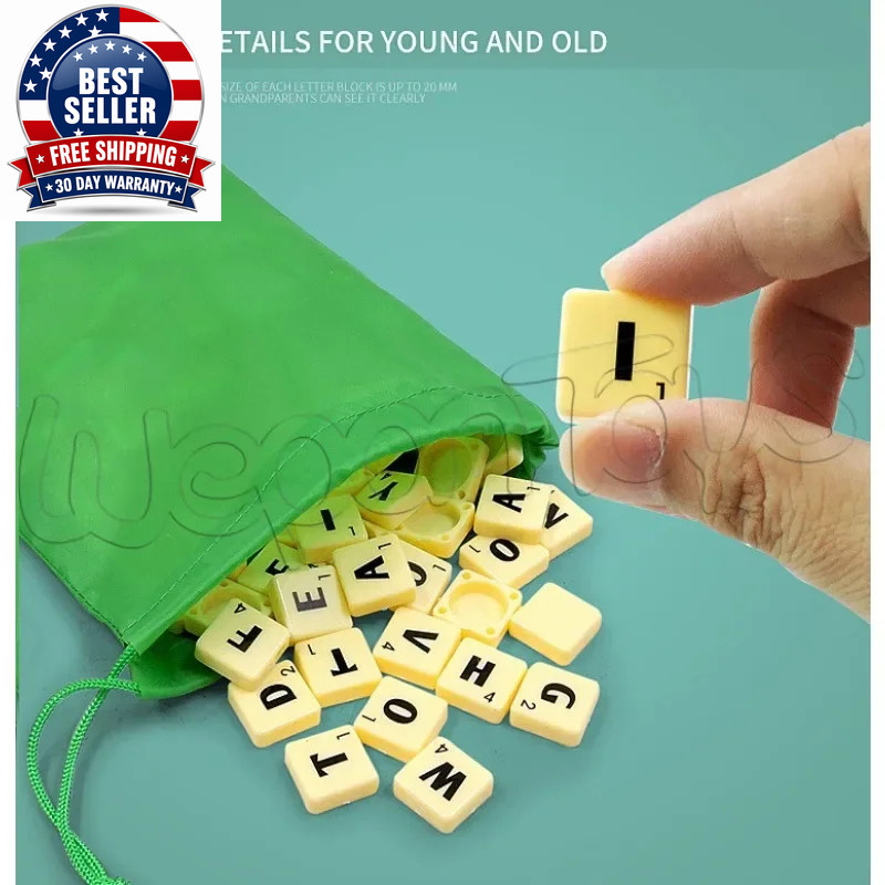 2-4 People English Spelling Solitaire Box Alphabet Chess Educational Toys Travel